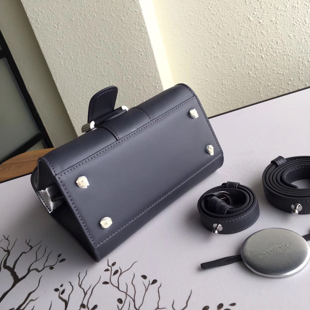 델보 브리앙 박스 GM 백 무광 블랙